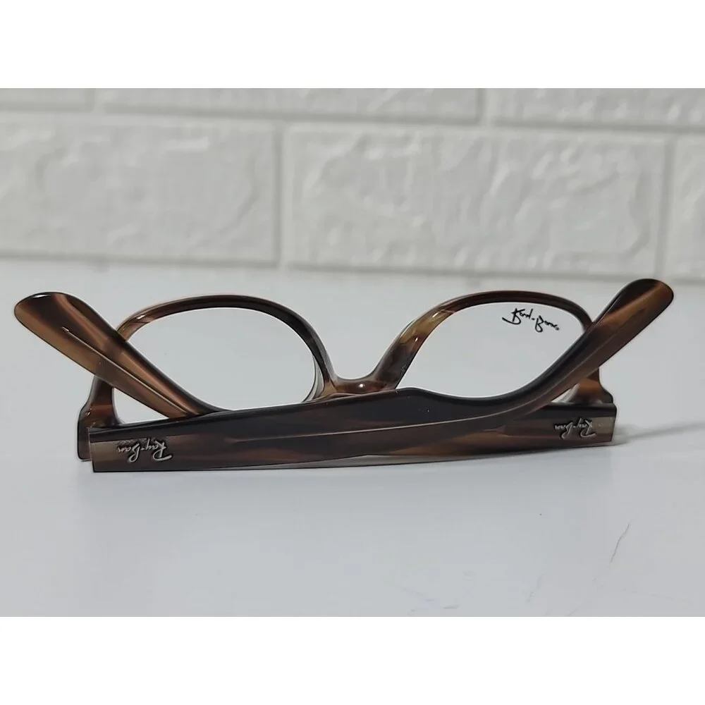 Ray-Ban Eyeglasses RB 5184 5139 Polished Striped Brown Square Frame 50[]18 145 - Picture 7 of 10